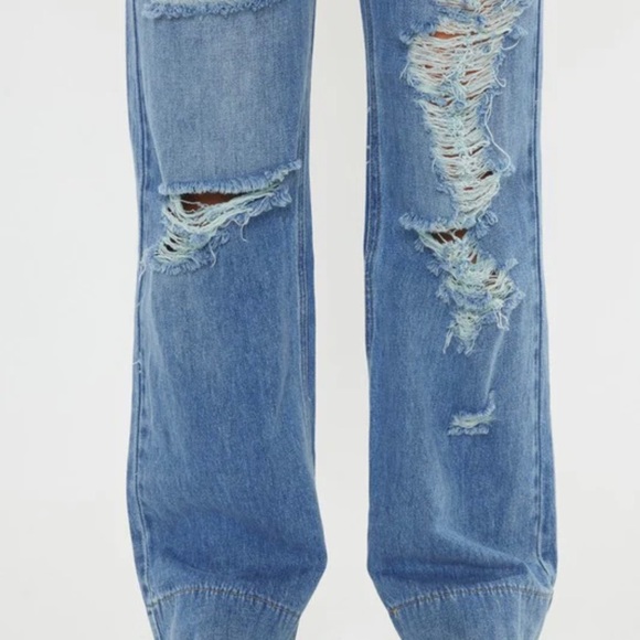 Kancan The Melissa Distressed Overall - medium wash - Picture 5 of 6